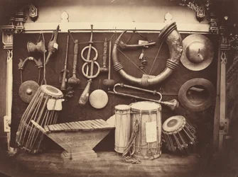 Natureza morta de instrumentos musicais,c. 1863 (foto)