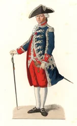Charles Gravier, Conde de Vergennes (1719-1787), de uniforme como capitão dos guardas da porta do rei, França