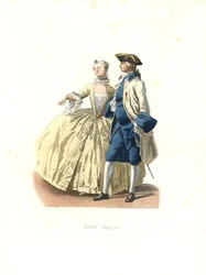 Oficial e dama de qualidade, França
