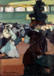 Em uma bola, 1905.