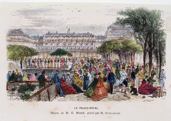 O Palácio Real - desenho de Morin, por volta de 1830
