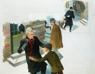 Uma bola de neve, de Coração, de Edmondo De Amicis, desenhando