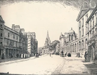 Rua principal, Oxford, 1905