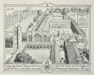 O Colégio de St Mary de Winton ou New College, 1928
