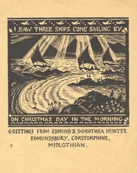 Vi três veleiros, c.1930 (gouache em papel)