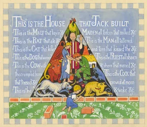 A casa que Jack construiu,c.1935 (gouache sobre papel)
