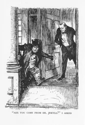 Cena do Estranho Caso do Dr. Jekyll e Mr Hyde por Robert Louis Stevenson, 1927