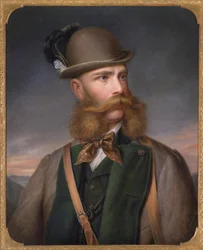 Retrato de Franz Joseph I da Áustria em vestido de caça, 1877