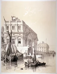 O Hospital Naval Real, Greenwich, Londres, 1838.