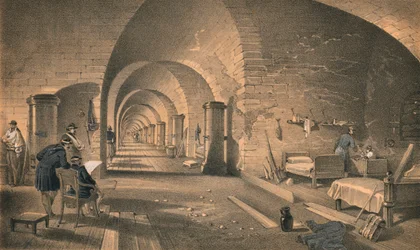 Interior de Fort Nicholas, 1856