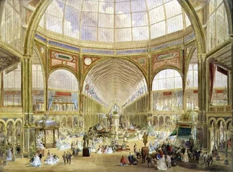 Interior da Exposição Internacional de 1862