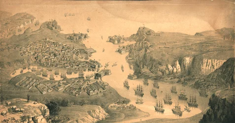 A cidade, fortes e portos de Sebastopol, 1854