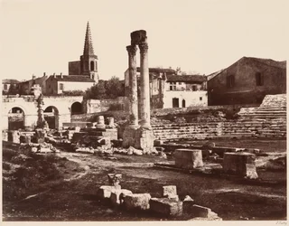 Theatre Romain a Arles (Teatro Romano de Arles),c. 1855 (foto)