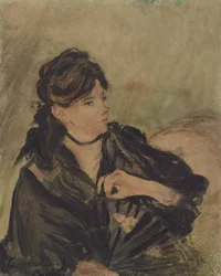Berthe Morisot com um Fan