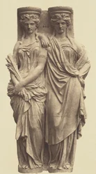 [Cariátides de Astyanax Bosio, Decoração do Louvre, Paris]