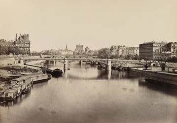 A ponte Solferino, Paris, c. 1860 (foto)