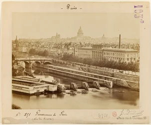 Vista do Louvre, Paris, c.1865-1900 (foto)