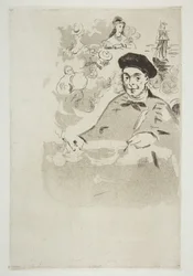 Frontispício para uma edição de Les Ballades de Théodore de Banville, 1874.