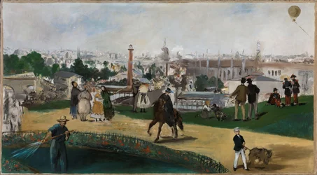 Norueguês Bokmål:  Vista da Exposição Universal de 1867 em Paris Vista da Exposição Universal de 1867