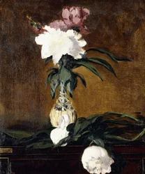 Peônias em uma garrafa, 1864