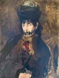 Retrato de Berthe Morisot num véu, c. 1872 (óleo sobre tela)