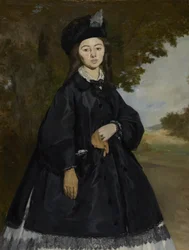 Retrato de Madame Brunet, c.1861-3 (óleo sobre tela)