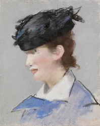 Retrato de uma Senhora, c.1882-83 (pastel sobre tela de linho)