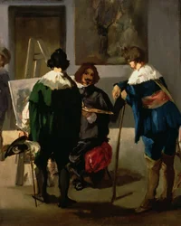 Cena em um estúdio espanhol, c.1860