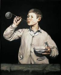 Soap Bubbles Painting by Edouard Manet (1832-1883) 1867 Dim. 100x81 cm São Paulo, Museu de Arte