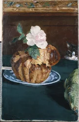 Ainda vida com Brioche, c.1880