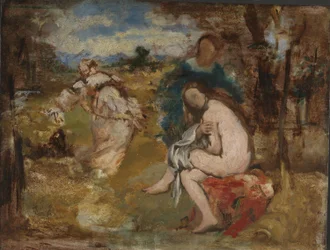 Surprised Nymph, c.1860 (óleo sobre tela)