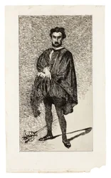 O Actor Trágico (Rouvière, no papel de Hamlet)