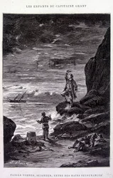 Leva-o para baixo, Senhor, em mãos desanimadas! in" Les Enfants du Capitaine Grant" de Jules Verne