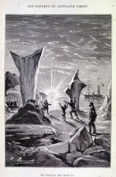 O Sol da Meia-Noite em "Os Filhos do Capitão Grant" por Jules Verne