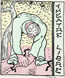 Capa de um programa do Théâtre Libre, 1890.