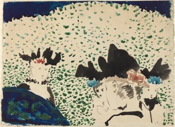 Quatro senhoras com chapéus extravagantes, 18921893.