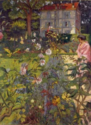 Jardim em Vaucresson, 1920 (cinomose na lona)