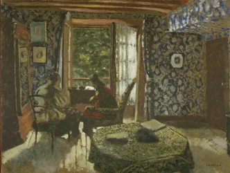 Interior, c.1900-1901 (óleo sobre papelão)