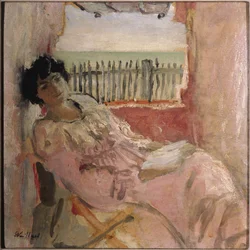 Lucy Hessel no litoral, ca 1904
