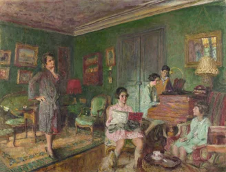 Madame André Wormser e seus Filhos, 1927