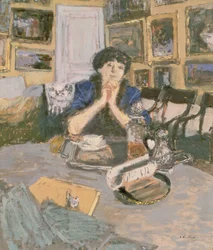 Madame Hessel com um xaile de 1911