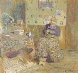 Madame Vuillard Sewing, 1920