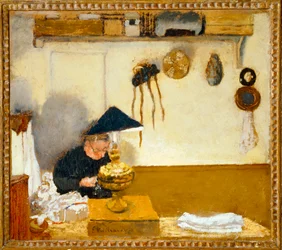 Madame Vuillard a coser ... (óleo sobre tela)