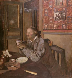 Madame Vuillard com uma tigela, 1898