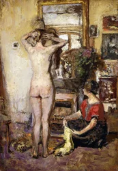 Nu num interior, 1923