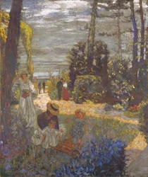 O terraço em Vasouy, o jardim, 1901