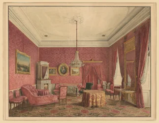 O salão do conde Moritz von Putbus