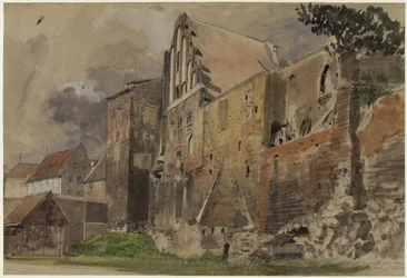 Ruínas da antiga casa senhorial em Toruń