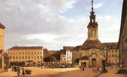 Russo: "Spittelmarkt em Berlim"
Alemão: Spittelmarkt