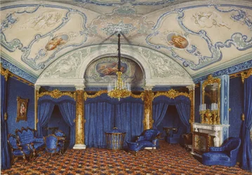 Interiores do Palácio de inverno. O quarto apartamento reservado. Um quarto, 1868